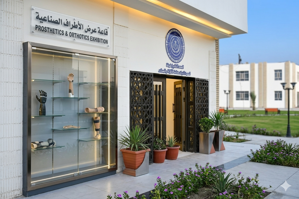 واجهة قسم تقنيات صناعة الأطراف والمساند